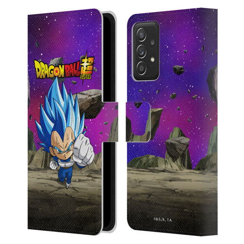 Dragon Ball Super Characters SSGSS Evolved Vegeta Leather Book Wallet Case Cover For Samsung Galaxy A52 / A52s / 5G (2021)