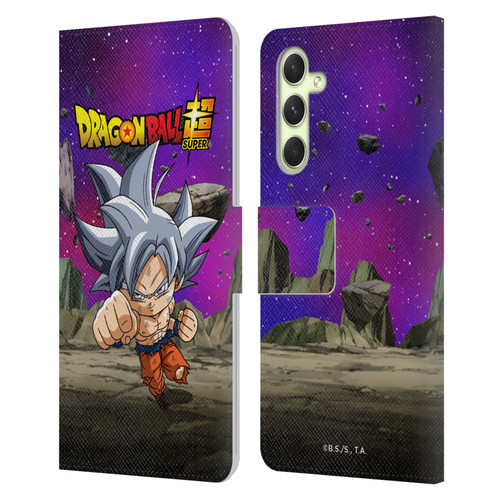 Dragon Ball Super Characters Ultra Instinct Goku Leather Book Wallet Case Cover For Samsung Galaxy A54 5G
