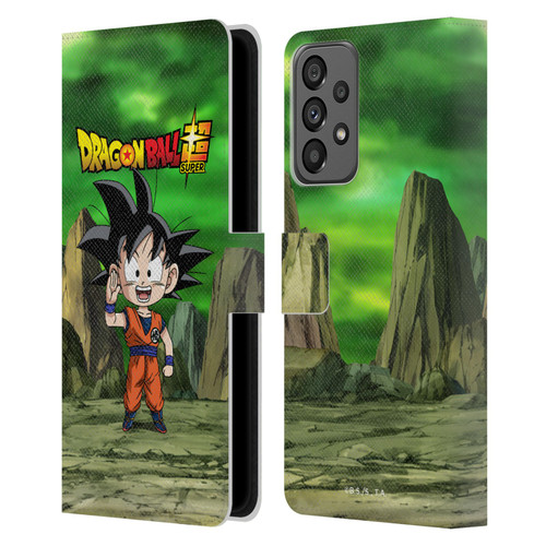 Dragon Ball Super Characters Goku Leather Book Wallet Case Cover For Samsung Galaxy A73 5G (2022)