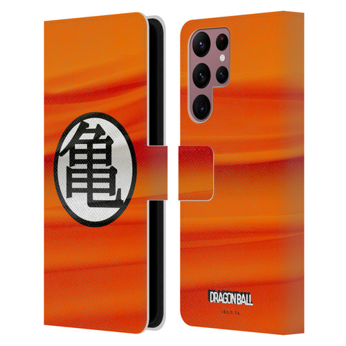 Dragon Ball Iconic Kame Symbol Leather Book Wallet Case Cover For Samsung Galaxy S22 Ultra 5G
