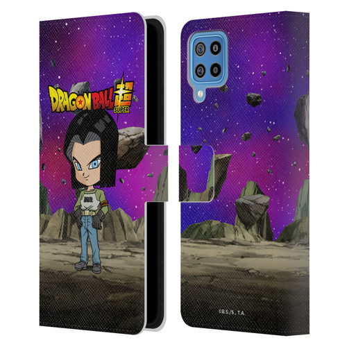 Dragon Ball Super Characters Android 17 Leather Book Wallet Case Cover For Samsung Galaxy F22 (2021)