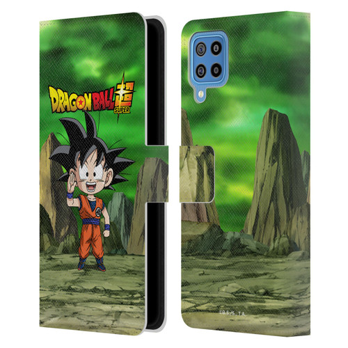 Dragon Ball Super Characters Goku Leather Book Wallet Case Cover For Samsung Galaxy F22 (2021)