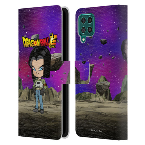Dragon Ball Super Characters Android 17 Leather Book Wallet Case Cover For Samsung Galaxy F62 (2021)