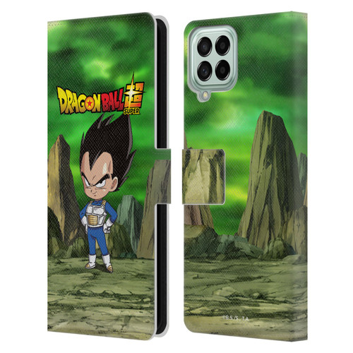 Dragon Ball Super Characters Vegeta Leather Book Wallet Case Cover For Samsung Galaxy M53 (2022)