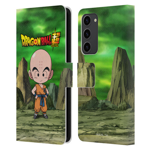Dragon Ball Super Characters Krillin Leather Book Wallet Case Cover For Samsung Galaxy S23+ 5G