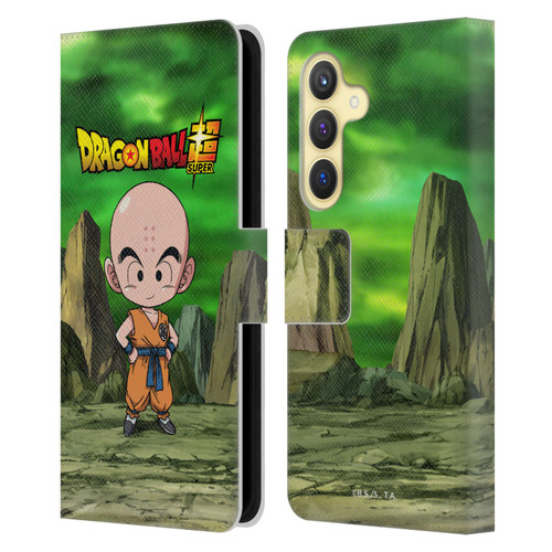 Dragon Ball Super Characters Krillin Leather Book Wallet Case Cover For Samsung Galaxy S24 5G