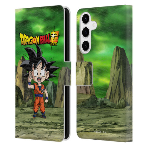 Dragon Ball Super Characters Goku Leather Book Wallet Case Cover For Samsung Galaxy S24+ 5G