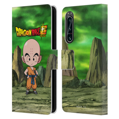 Dragon Ball Super Characters Krillin Leather Book Wallet Case Cover For Sony Xperia 5 IV