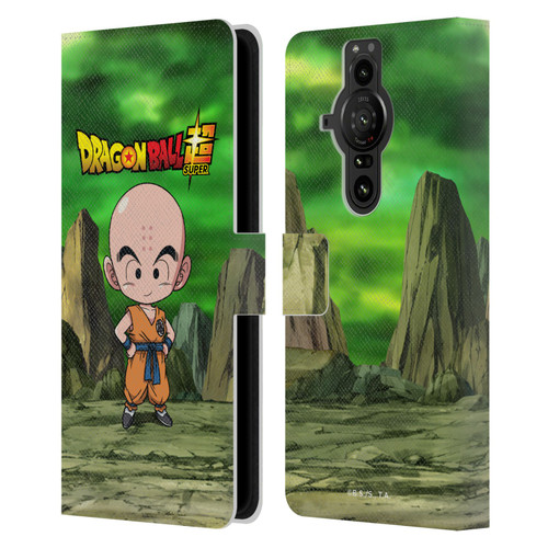 Dragon Ball Super Characters Krillin Leather Book Wallet Case Cover For Sony Xperia Pro-I