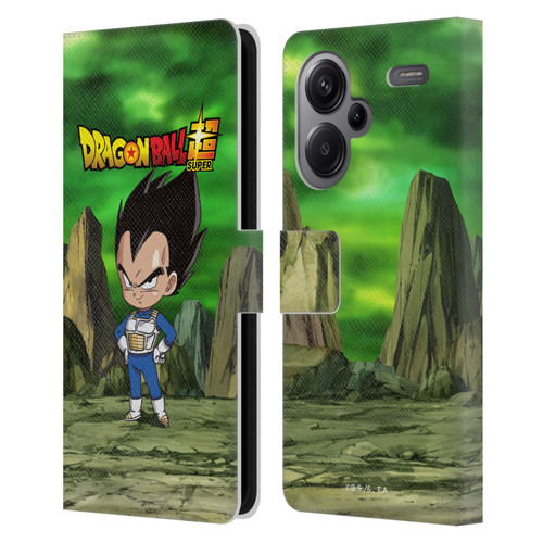 Dragon Ball Super Characters Vegeta Leather Book Wallet Case Cover For Xiaomi Redmi Note 13 Pro Plus 5G