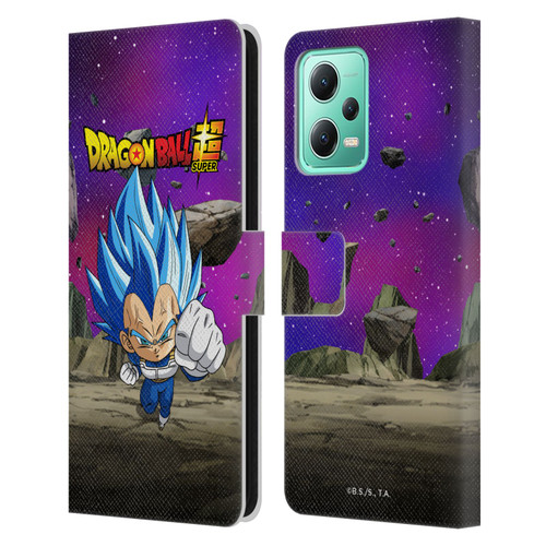 Dragon Ball Super Characters SSGSS Evolved Vegeta Leather Book Wallet Case Cover For Xiaomi Redmi Note 12 5G