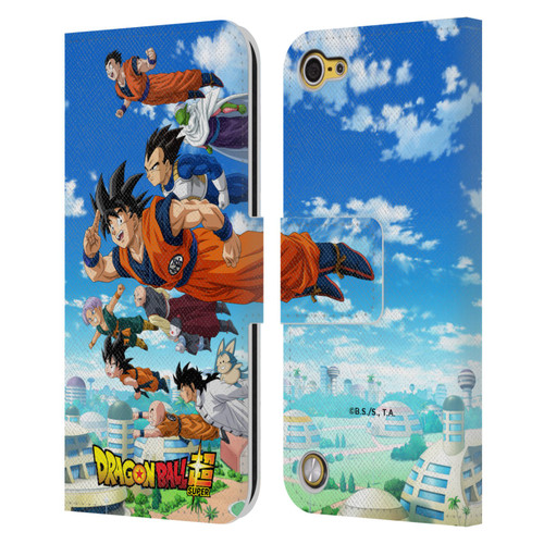 Dragon Ball Super Universe Survival Arc Group Leather Book Wallet Case Cover For Apple iPod Touch 5G 5th Gen