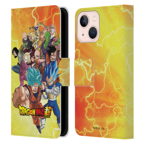 Dragon Ball Super Universe Survival Arc Universe 7 Group Leather Book Wallet Case Cover For Apple iPhone 13 Mini