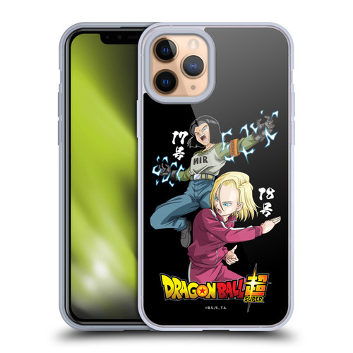 Dragon Ball Super Universe Survival Characters Android 17 & 18 Soft Gel Case for Apple iPhone 11 Pro & MagSafe