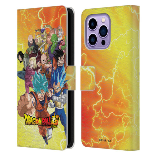 Dragon Ball Super Universe Survival Arc Universe 7 Group Leather Book Wallet Case Cover For Apple iPhone 14 Pro Max
