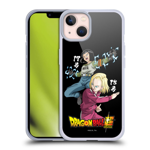 Dragon Ball Super Universe Survival Characters Android 17 & 18 Soft Gel Case for Apple iPhone 13