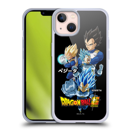 Dragon Ball Super Universe Survival Characters Vegeta Soft Gel Case for Apple iPhone 13