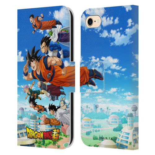 Dragon Ball Super Universe Survival Arc Group Leather Book Wallet Case Cover For Apple iPhone 7 / 8 / SE 2020 & 2022