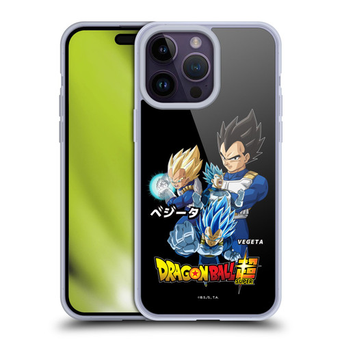 Dragon Ball Super Universe Survival Characters Vegeta Soft Gel Case for Apple iPhone 14 Pro Max