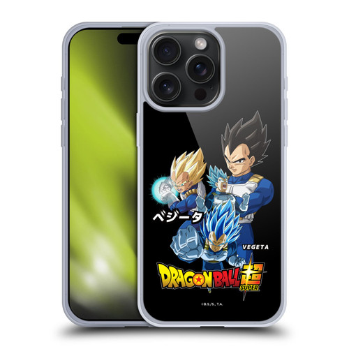 Dragon Ball Super Universe Survival Characters Vegeta Soft Gel Case for Apple iPhone 15 Pro Max