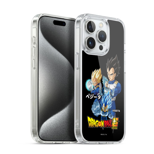 Dragon Ball Super Universe Survival Characters Vegeta Soft Gel Case for Apple iPhone 15 Pro & MagSafe