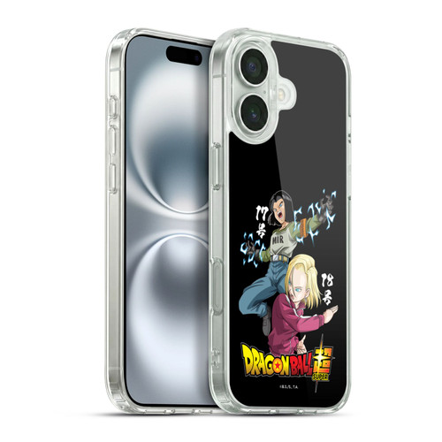 Dragon Ball Super Universe Survival Characters Android 17 & 18 Soft Gel Case for Apple iPhone 16 Plus & MagSafe