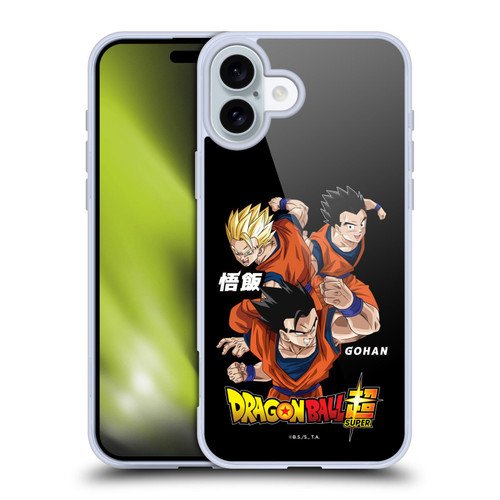 Dragon Ball Super Universe Survival Characters Gohan Soft Gel Case for Apple iPhone 16 Plus