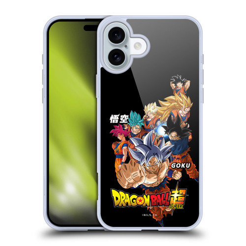 Dragon Ball Super Universe Survival Characters Goku Soft Gel Case for Apple iPhone 16 Plus & MagSafe