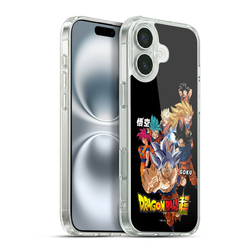Dragon Ball Super Universe Survival Characters Goku Soft Gel Case for Apple iPhone 16 Plus & MagSafe