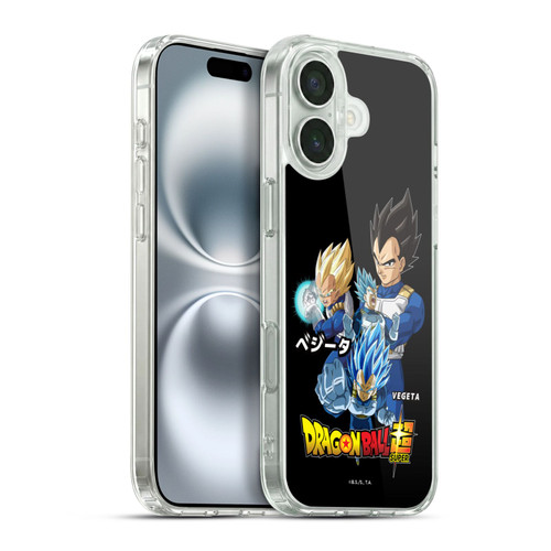 Dragon Ball Super Universe Survival Characters Vegeta Soft Gel Case for Apple iPhone 16 Plus & MagSafe