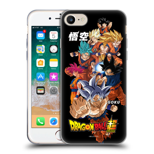 Dragon Ball Super Universe Survival Characters Goku Soft Gel Case for Apple iPhone 7 / 8 / SE 2020 & 2022 & MagSafe