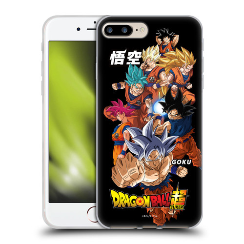 Dragon Ball Super Universe Survival Characters Goku Soft Gel Case for Apple iPhone 7 Plus / iPhone 8 Plus