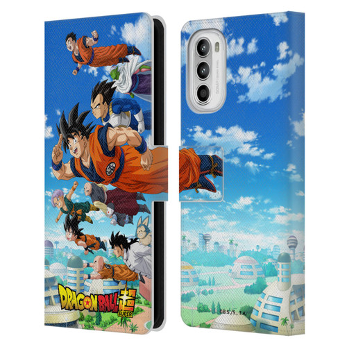 Dragon Ball Super Universe Survival Arc Group Leather Book Wallet Case Cover For Motorola Moto G52