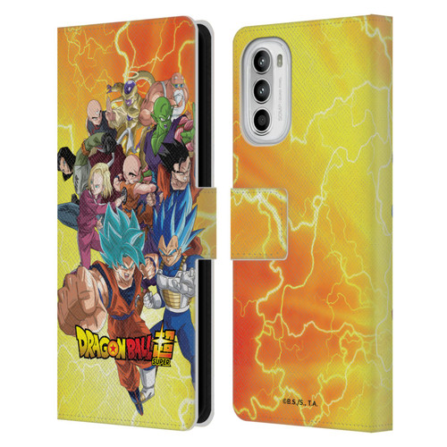 Dragon Ball Super Universe Survival Arc Universe 7 Group Leather Book Wallet Case Cover For Motorola Moto G52