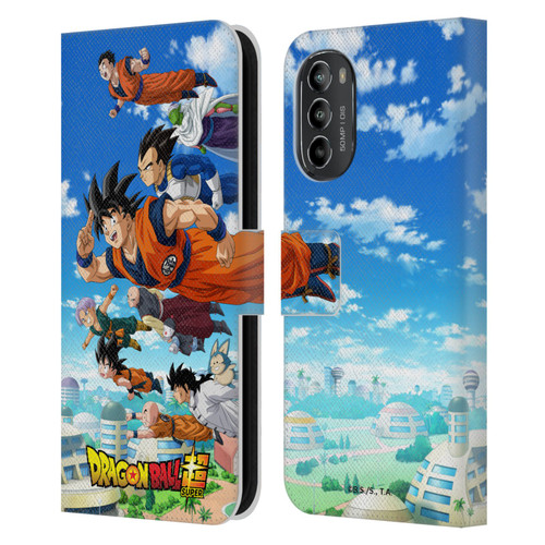 Dragon Ball Super Universe Survival Arc Group Leather Book Wallet Case Cover For Motorola Moto G82 5G