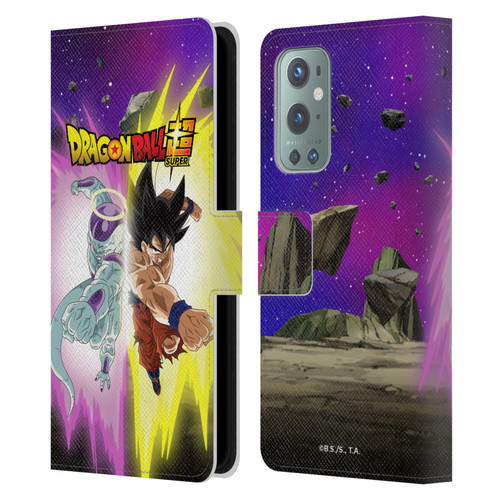 Dragon Ball Super Universe Survival Arc Frieza And Goku Leather Book Wallet Case Cover For OnePlus 9