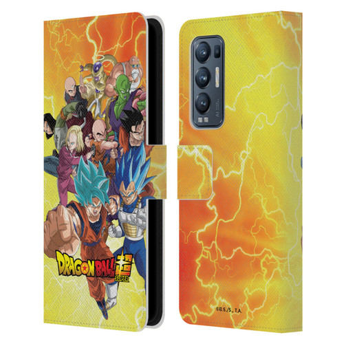 Dragon Ball Super Universe Survival Arc Universe 7 Group Leather Book Wallet Case Cover For OPPO Find X3 Neo / Reno5 Pro+ 5G