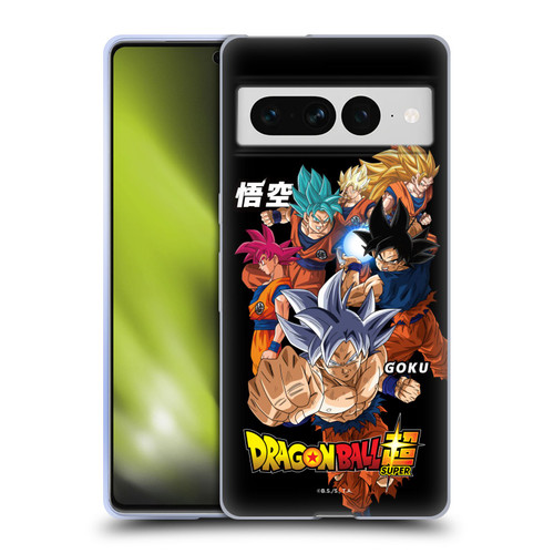 Dragon Ball Super Universe Survival Characters Goku Soft Gel Case for Google Pixel 7 Pro