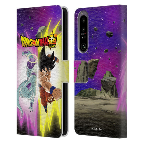 Dragon Ball Super Universe Survival Arc Frieza And Goku Leather Book Wallet Case Cover For Sony Xperia 1 IV