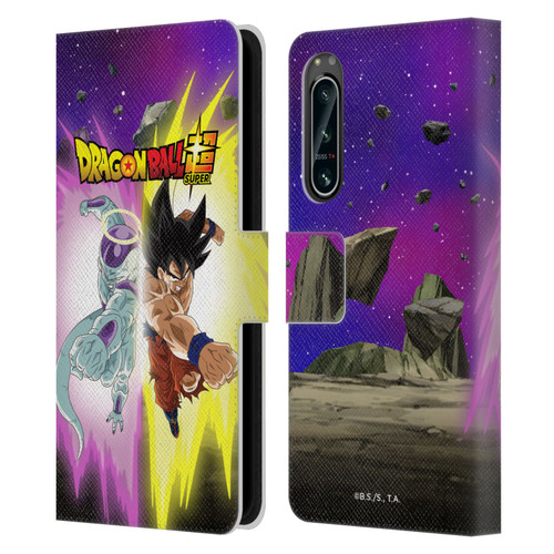 Dragon Ball Super Universe Survival Arc Frieza And Goku Leather Book Wallet Case Cover For Sony Xperia 5 IV