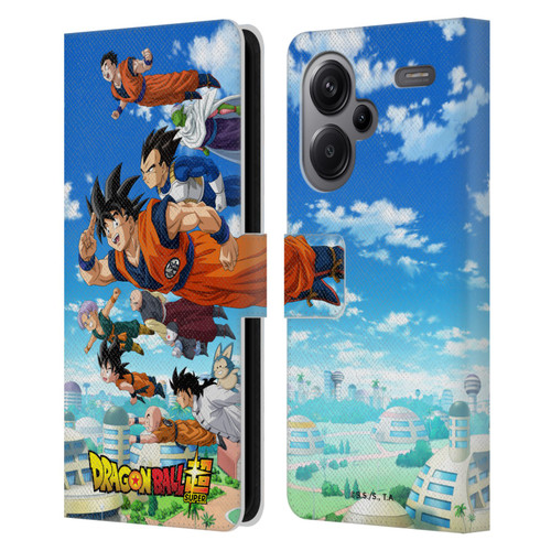 Dragon Ball Super Universe Survival Arc Group Leather Book Wallet Case Cover For Xiaomi Redmi Note 13 Pro Plus 5G