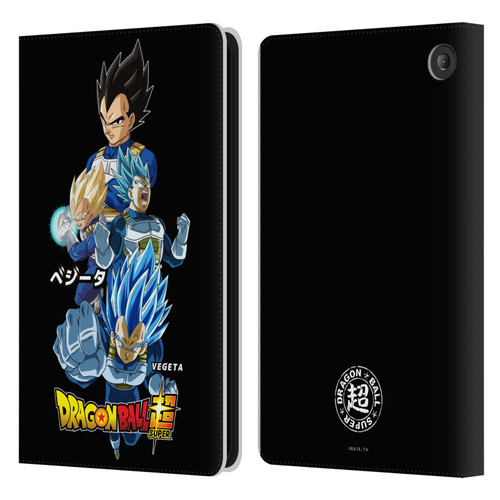 Dragon Ball Super Universe Survival Characters Vegeta Leather Book Wallet Case Cover For Amazon Fire 7 2022
