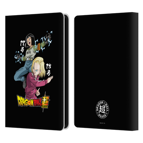 Dragon Ball Super Universe Survival Characters Android 17 & 18 Leather Book Wallet Case Cover For Amazon Kindle Paperwhite 5 (2021)