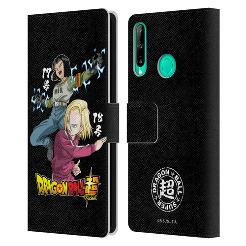 Dragon Ball Super Universe Survival Characters Android 17 & 18 Leather Book Wallet Case Cover For Huawei P40 lite E