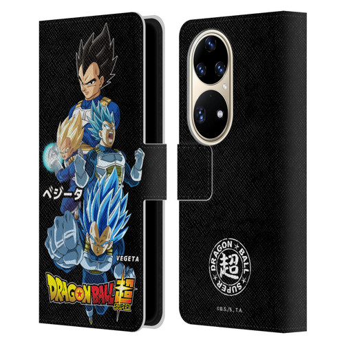 Dragon Ball Super Universe Survival Characters Vegeta Leather Book Wallet Case Cover For Huawei P50 Pro