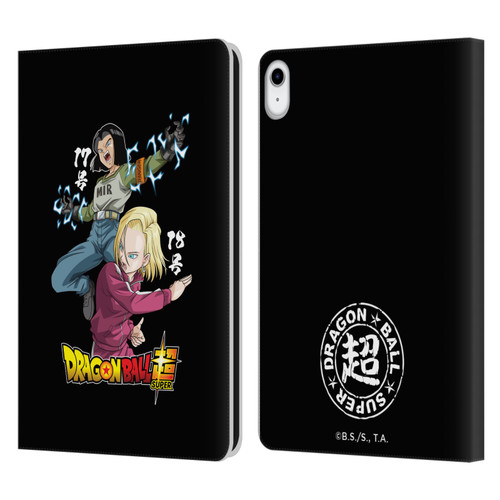 Dragon Ball Super Universe Survival Characters Android 17 & 18 Leather Book Wallet Case Cover For Apple iPad 10.9 (2022)