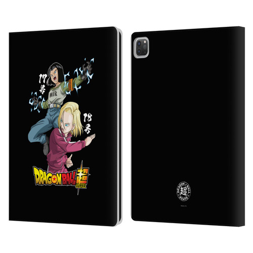 Dragon Ball Super Universe Survival Characters Android 17 & 18 Leather Book Wallet Case Cover For Apple iPad Pro 13 M4 2024