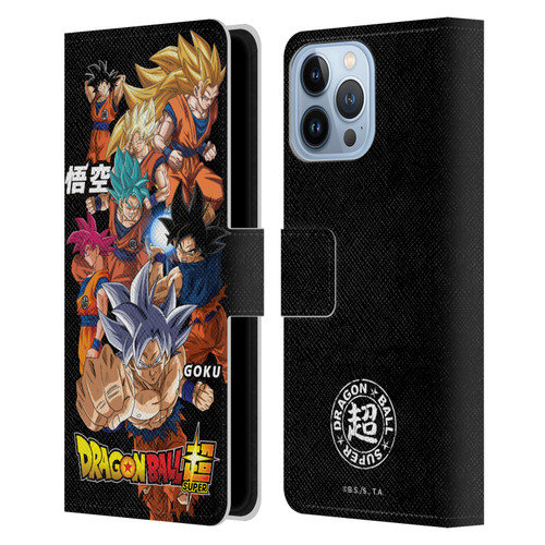 Dragon Ball Super Universe Survival Characters Goku Leather Book Wallet Case Cover For Apple iPhone 13 Pro Max