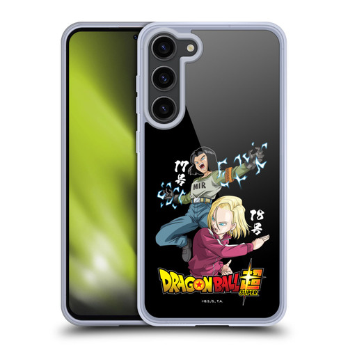 Dragon Ball Super Universe Survival Characters Android 17 & 18 Soft Gel Case for Samsung Galaxy S23+ 5G