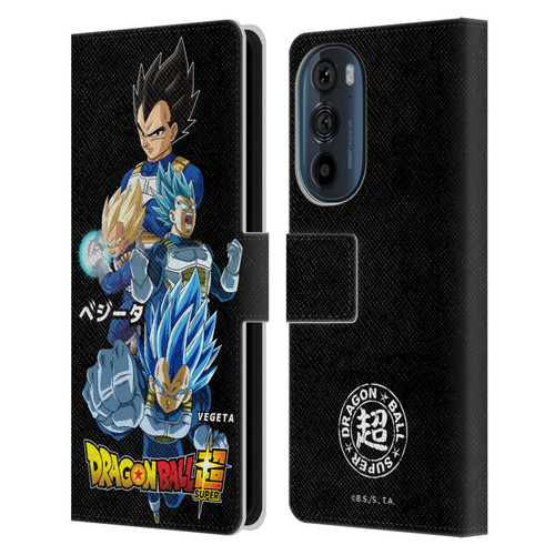 Dragon Ball Super Universe Survival Characters Vegeta Leather Book Wallet Case Cover For Motorola Edge 30